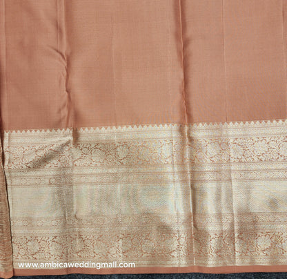 Pure Resham Pastel Kanchi Pattu self saree