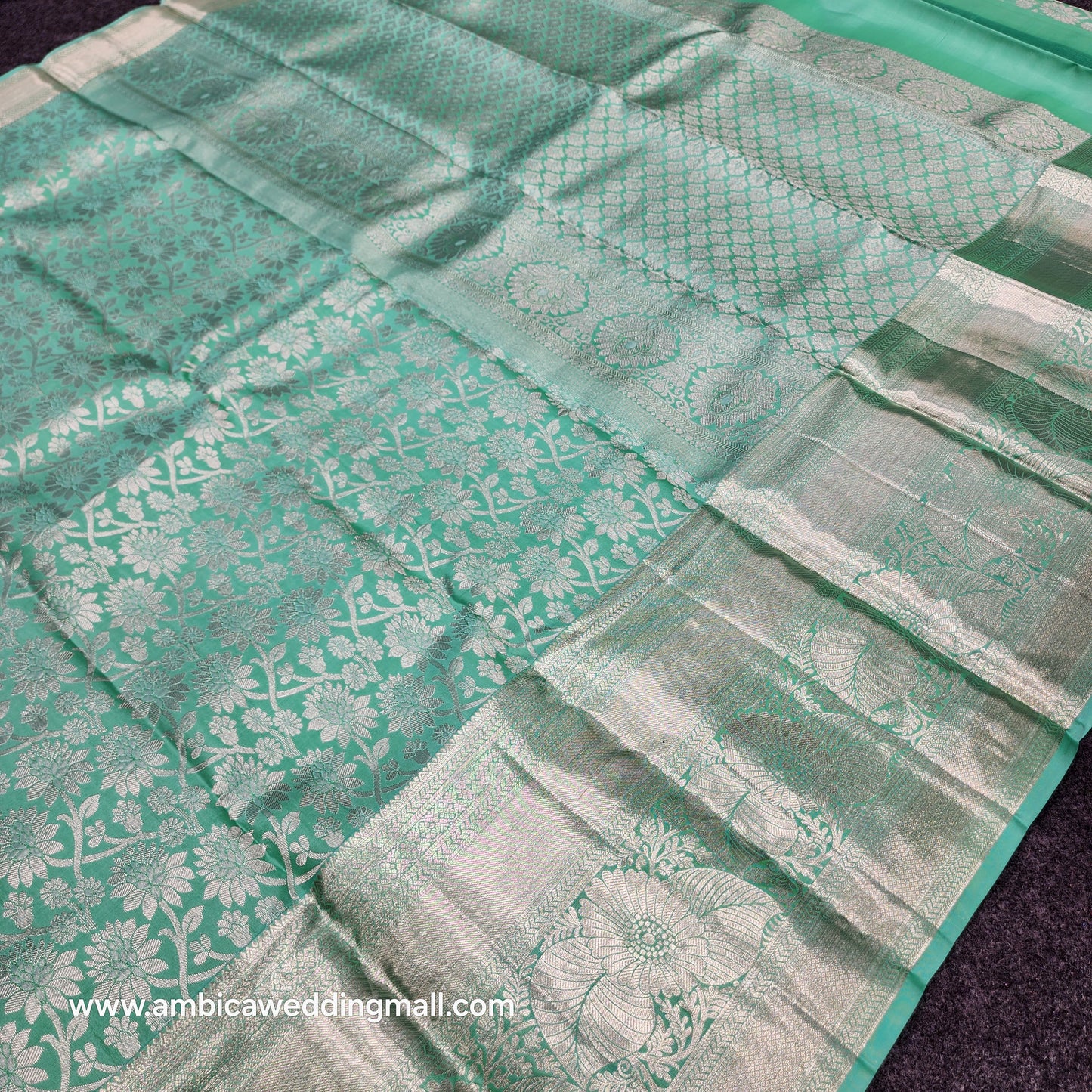 Pure Resham Pastel Kanchi Pattu self saree