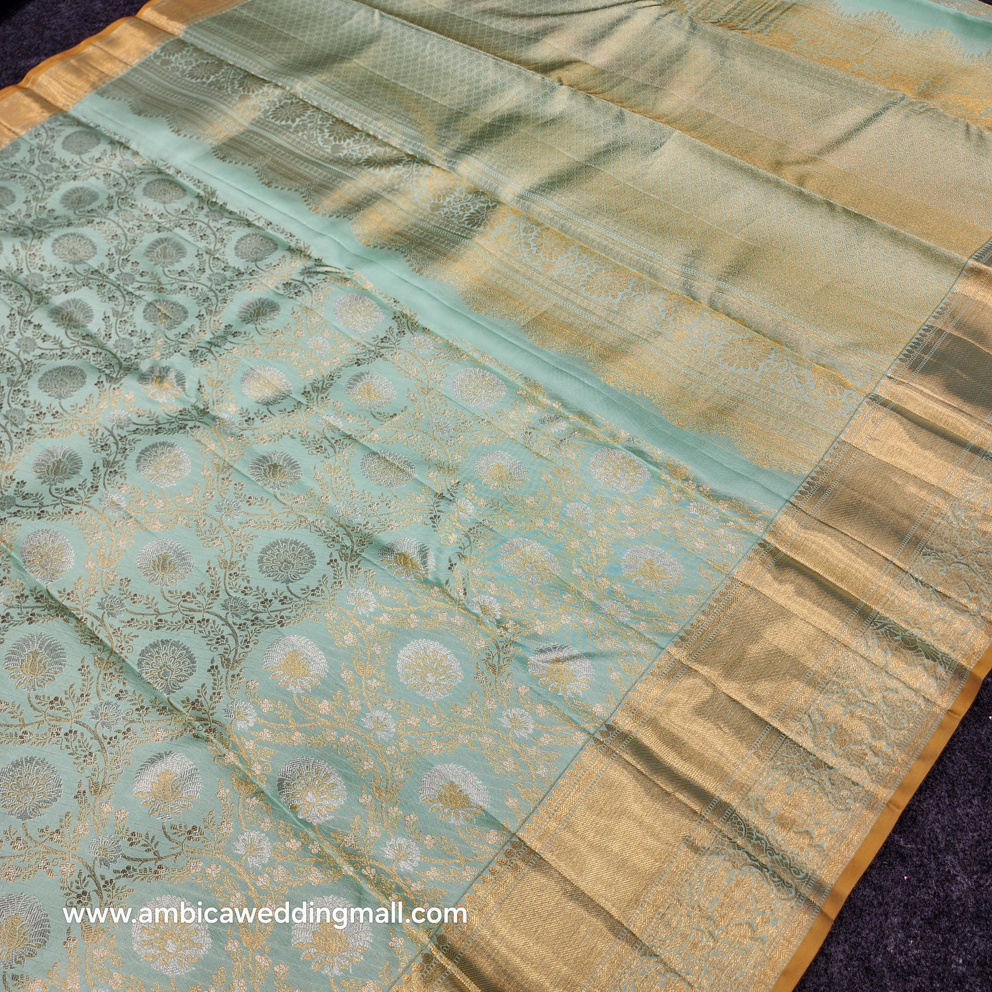 Pure Resham Pastel Kanchi Pattu self saree