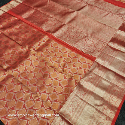 Pure Resham Pastel Kanchi Pattu self saree