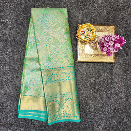 Kanchi pattu 2 gram gold mix pattu sarees