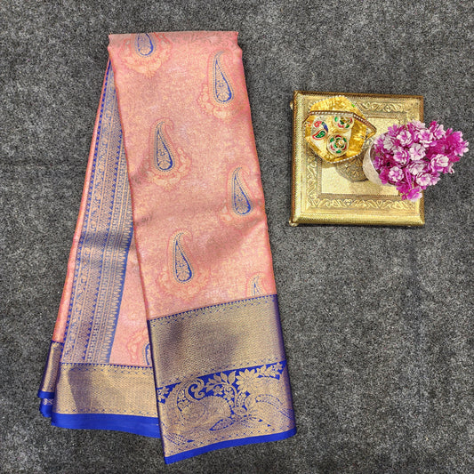 Kanchi pattu 2 gram gold mix pattu sarees