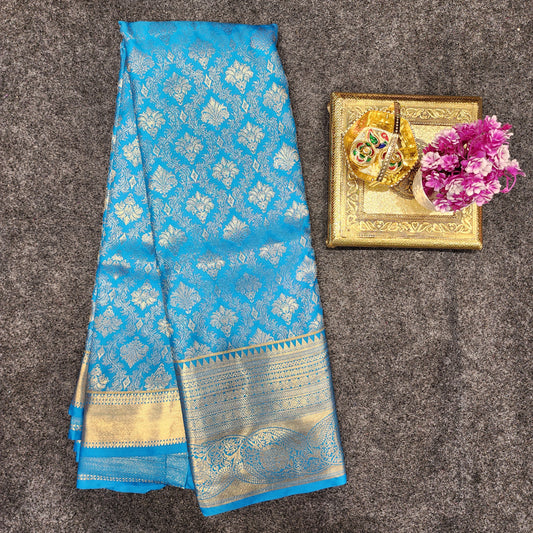 Kanchi pattu Resham self sarees 💫