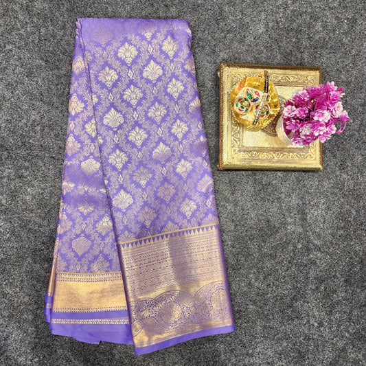 Kanchi pattu Resham self sarees 💫