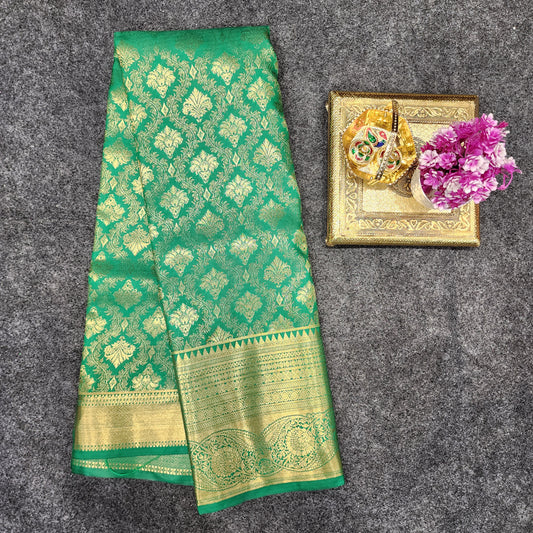 Kanchi pattu Resham self sarees 💫