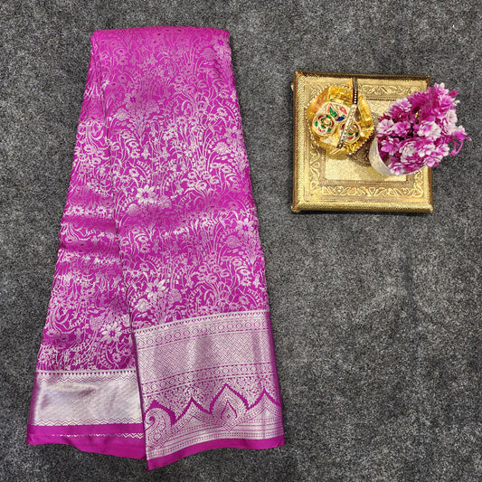 Kanchi pattu Resham self sarees 💫