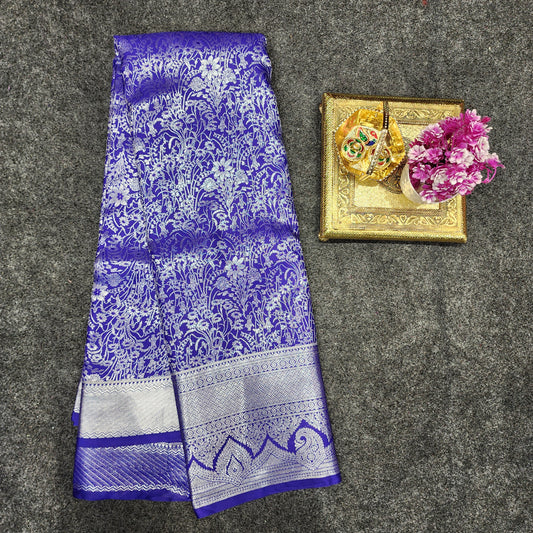 Kanchi pattu Resham self sarees 💫