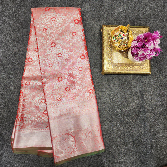 Kanchi pattu pastel colour sarees