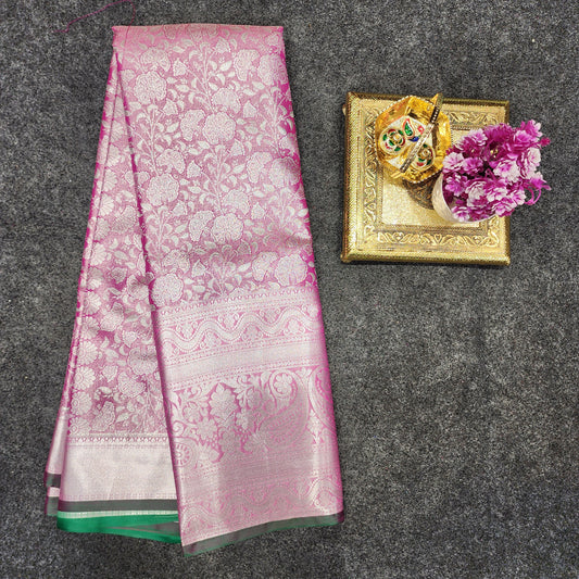 Kanchi pattu pastel colour sarees