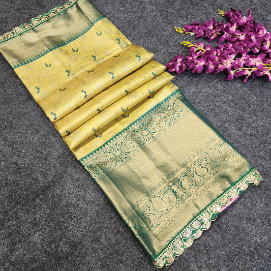 Cutwork spl Kanchi Pattu Saree