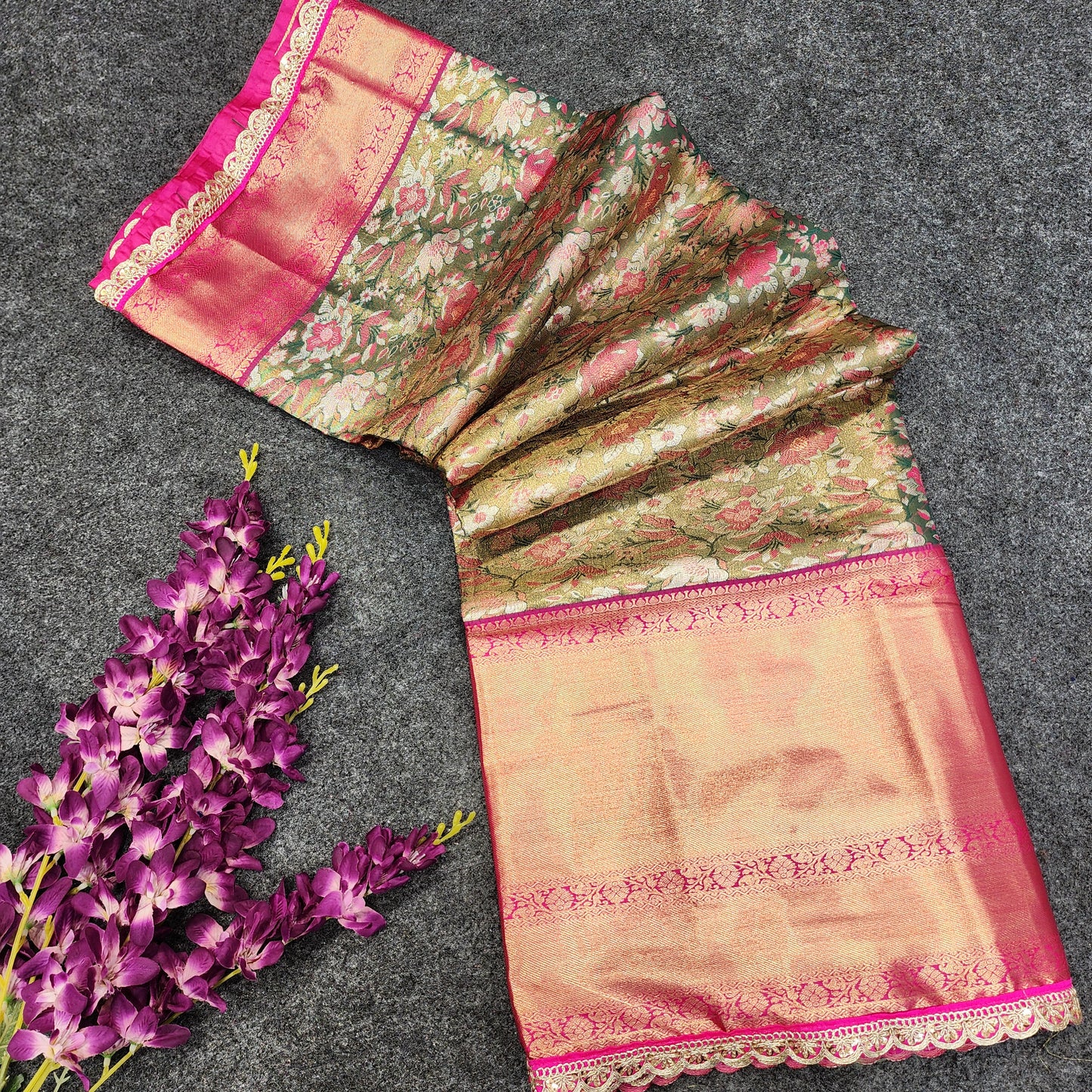 Cutwork spl Kanchi Pattu Saree