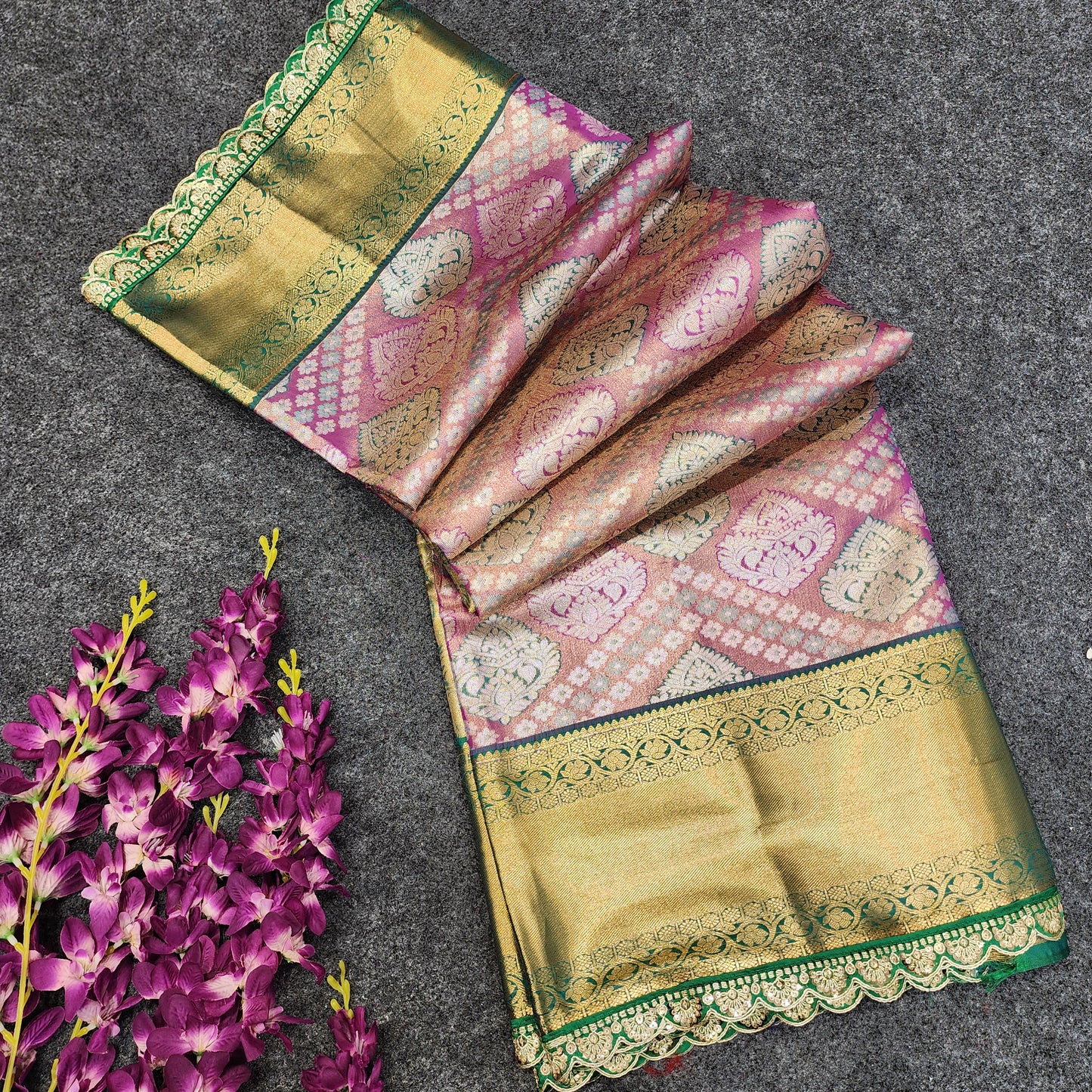 Cutwork spl Kanchi Pattu Saree