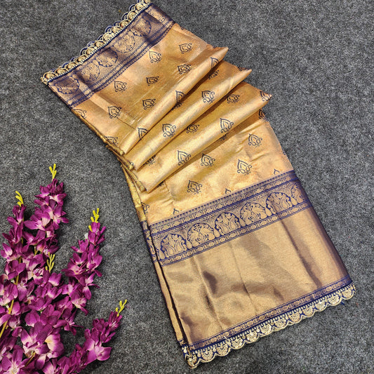 Cutwork spl Kanchi Pattu Saree