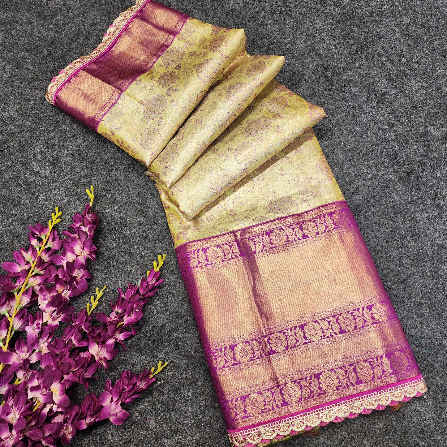 Cutwork spl Kanchi Pattu Saree