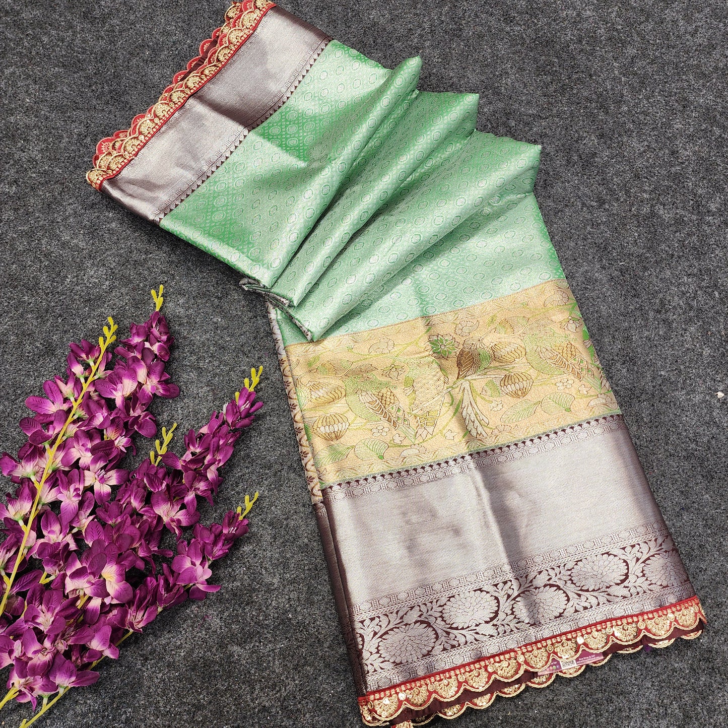 Cutwork spl Kanchi Pattu Saree