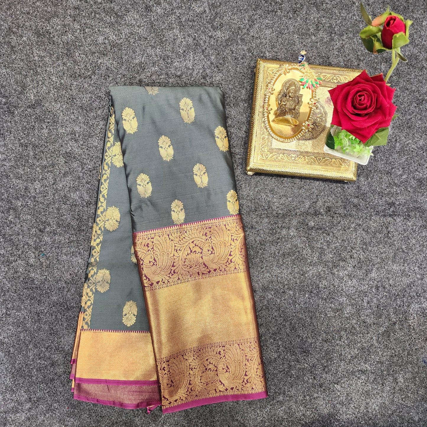 Venkatagiri Pattu mix Butta saree