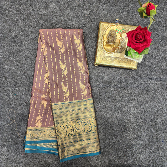 Venkatagiri Pattu mix Butta saree