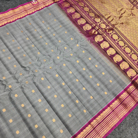 Gadwal Sico Pattu Handloom Sarees