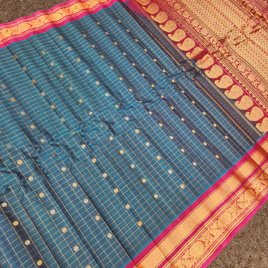 Gadwal Sico Pattu Handloom Sarees