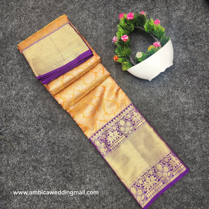 Kanchi Pattu Bridal Pure Zari Saree