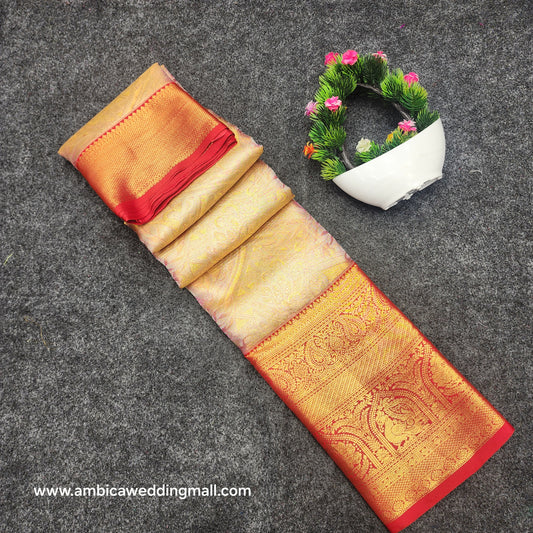 Kanchi Pattu Bridal Pure Zari Saree