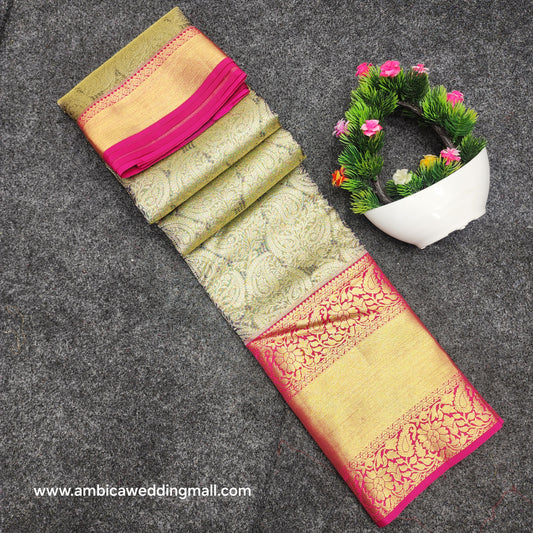 Kanchi Pattu Bridal Pure Zari Saree