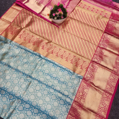 Kanchi Pattu Bridal Pure Zari Saree