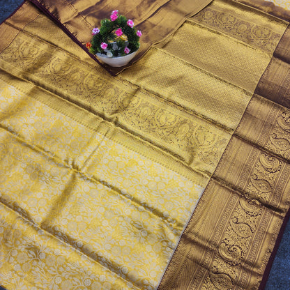 Kanchi Pattu Bridal Pure Zari Saree