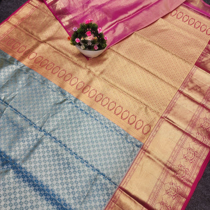 Kanchi Pattu Bridal Pure Zari Saree