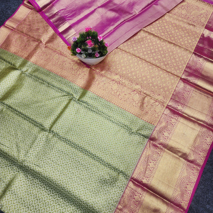 Kanchi Pattu Bridal Pure Zari Saree