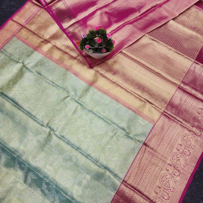 Kanchi Pattu Bridal Pure Zari Saree