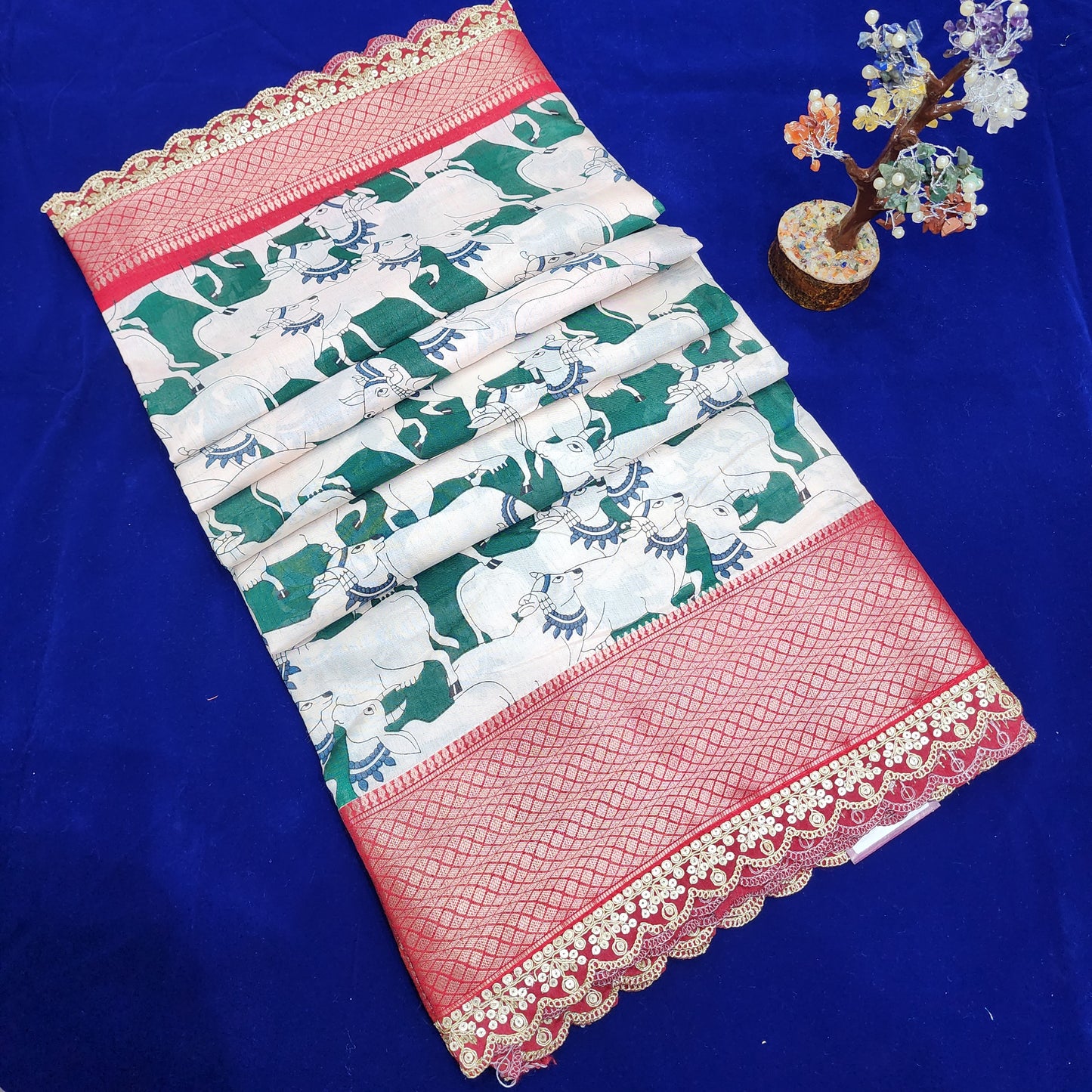 Banaras fancy cut work border sarees