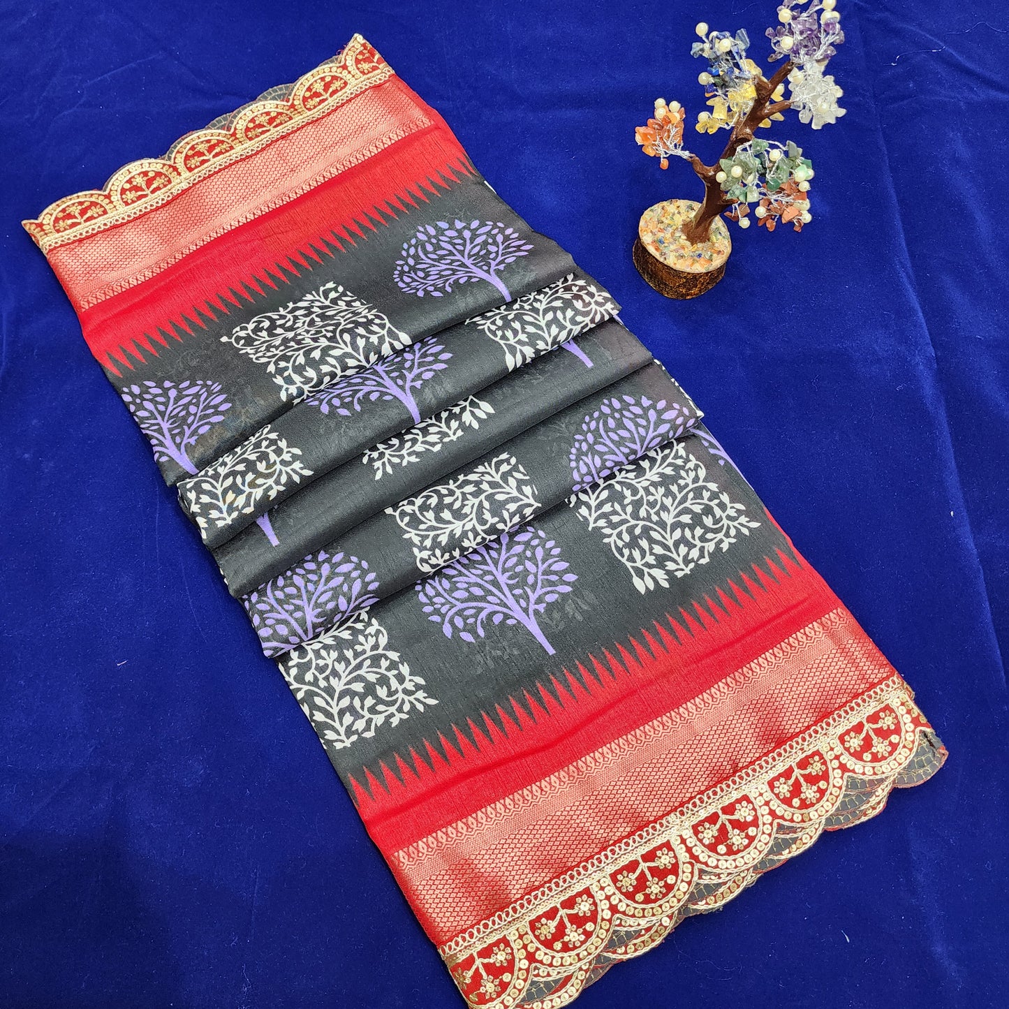 Banaras fancy cut work border sarees