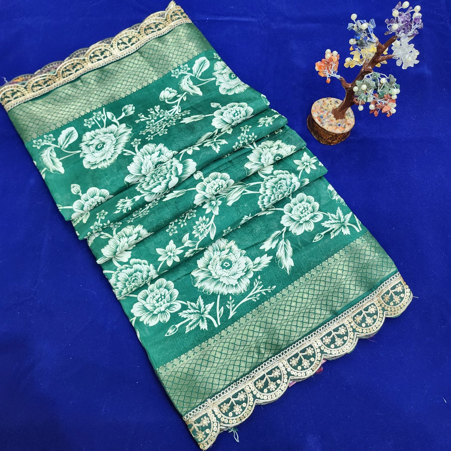 Banaras fancy cut work border sarees