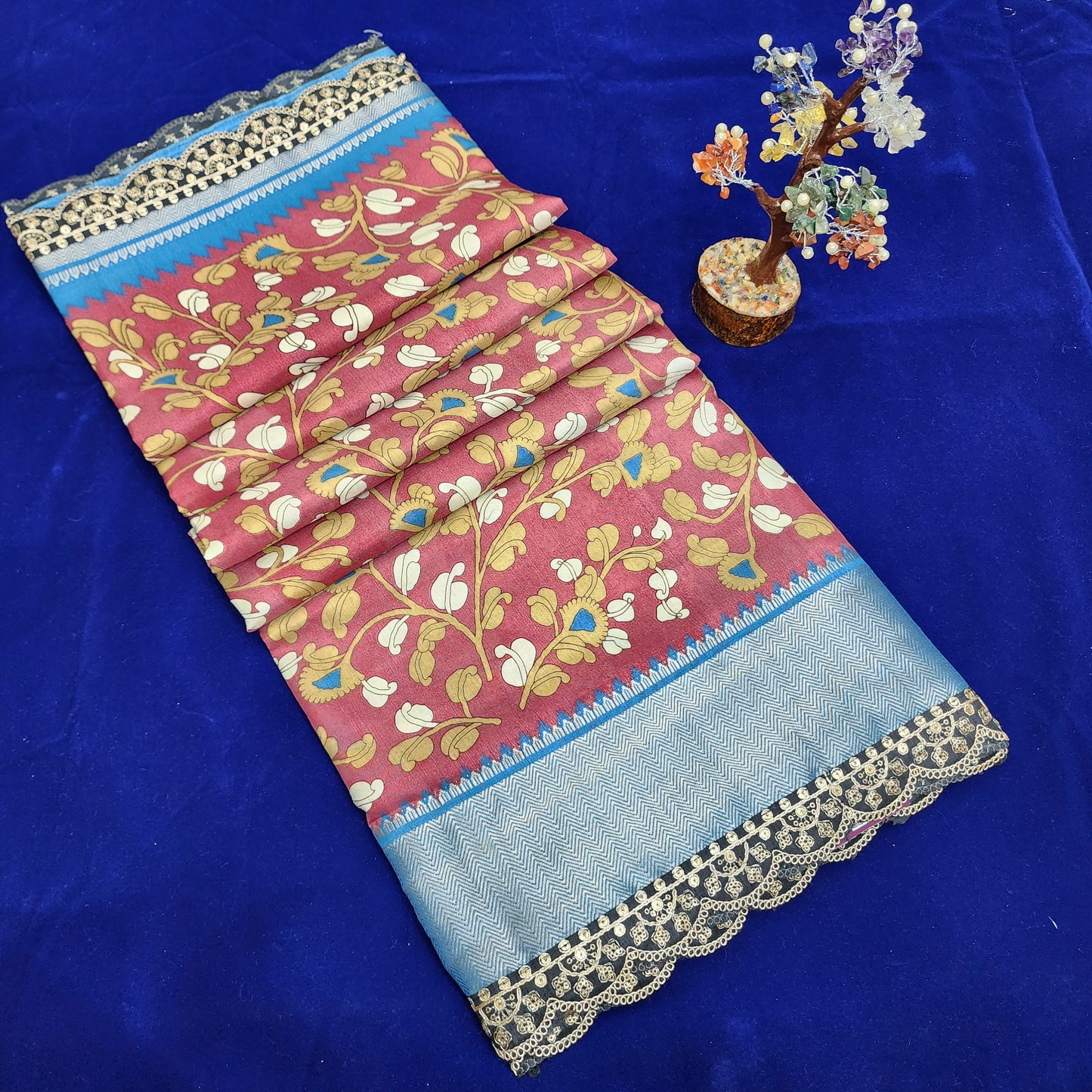 Banaras fancy cut work border sarees