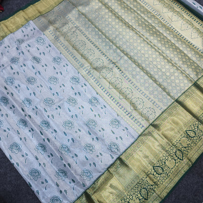 Kanchi pattu 2 gram gold mix pattu sarees