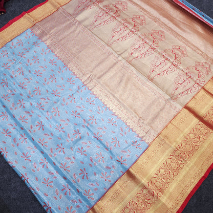 Kanchi pattu 2 gram gold mix pattu sarees