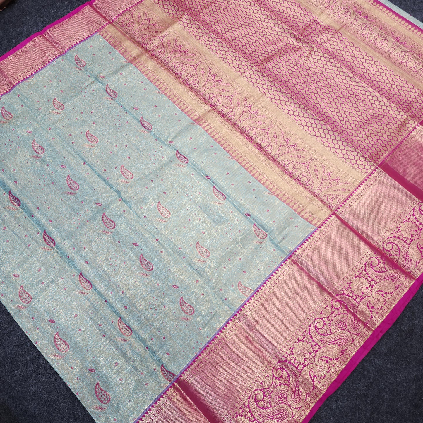 Kanchi pattu 2 gram gold mix pattu sarees