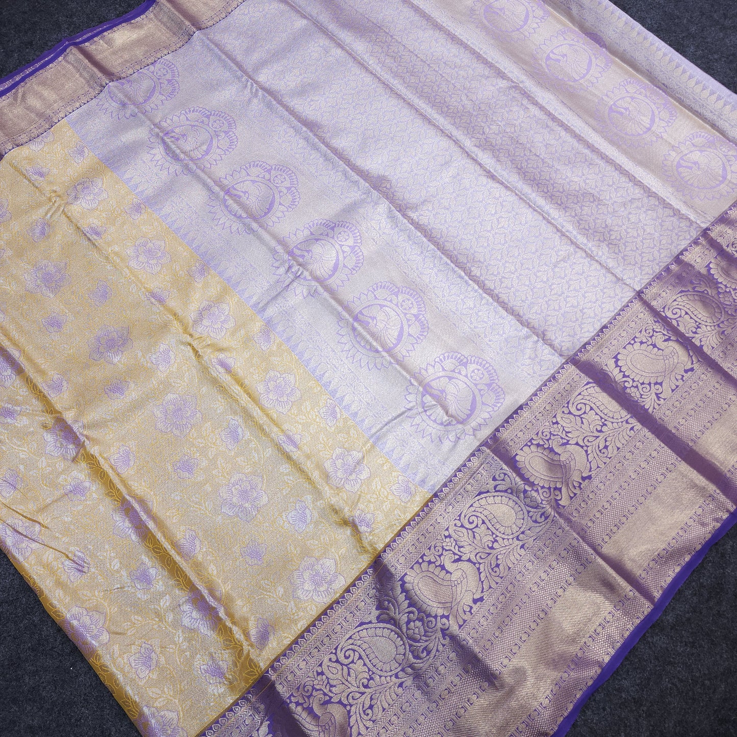 Kanchi pattu 2 gram gold mix pattu sarees