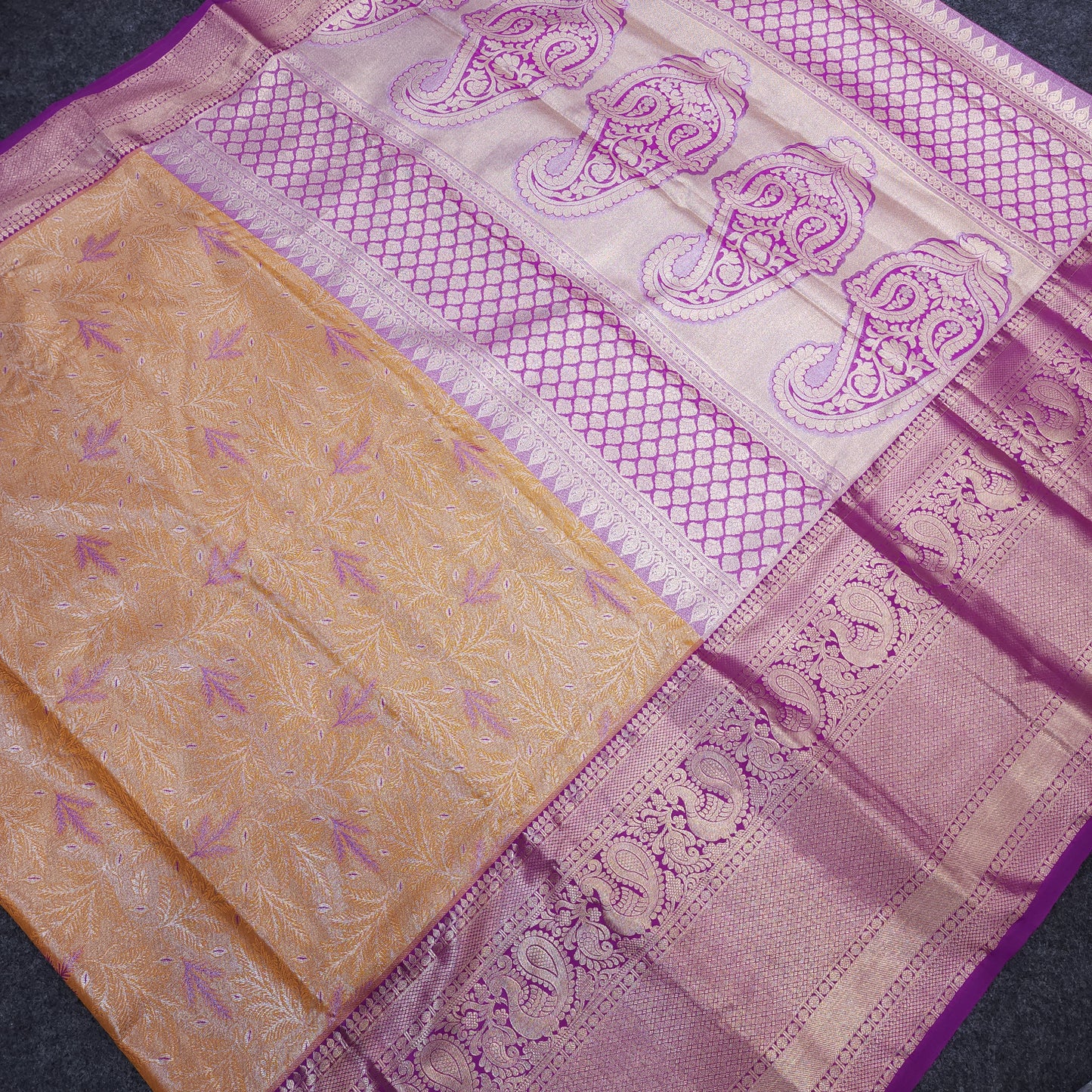 Kanchi pattu 2 gram gold mix pattu sarees