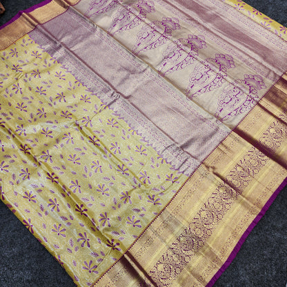 Kanchi pattu 2 gram gold mix pattu sarees