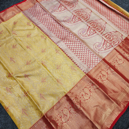 Kanchi pattu 2 gram gold mix pattu sarees