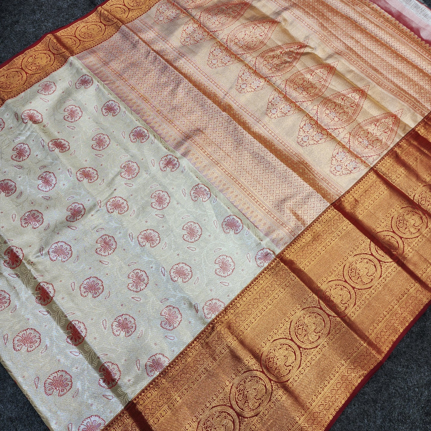 Kanchi pattu 2 gram gold mix pattu sarees