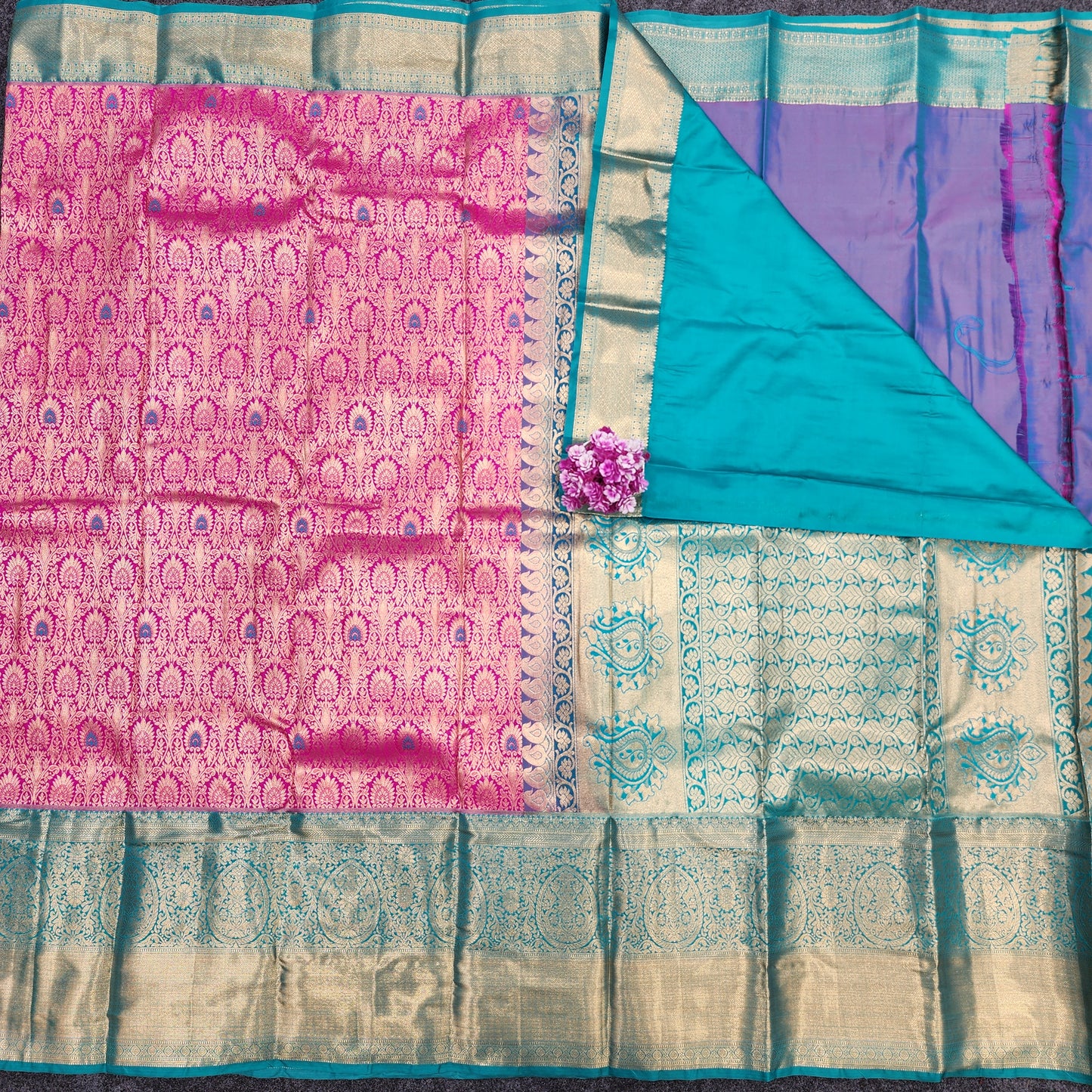 Semi Kanchi Pattu Bracade Resham sarees ♥️