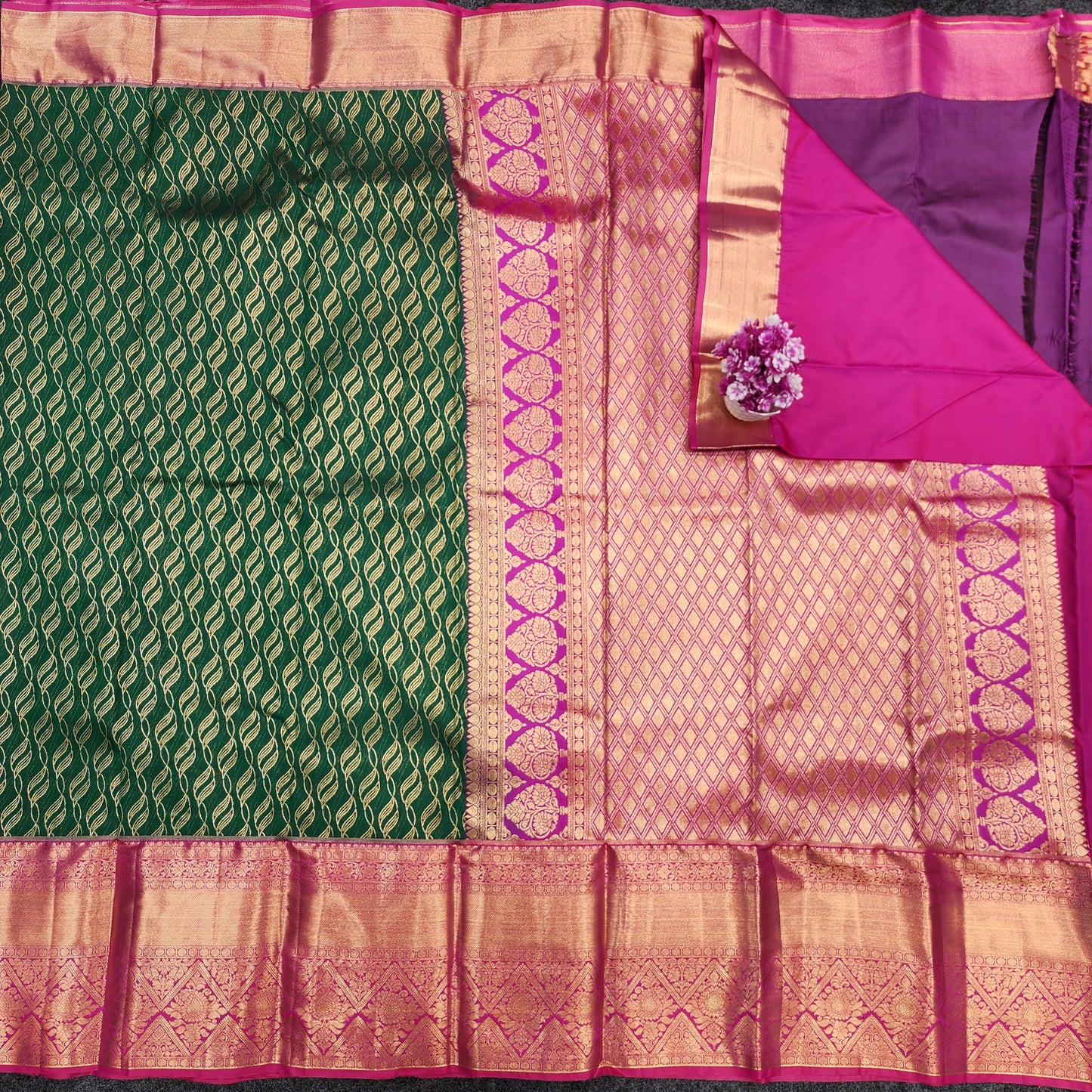 Semi Kanchi Pattu Bracade Resham sarees ♥️