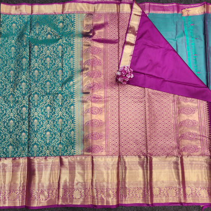 Semi Kanchi Pattu Bracade Resham sarees ♥️