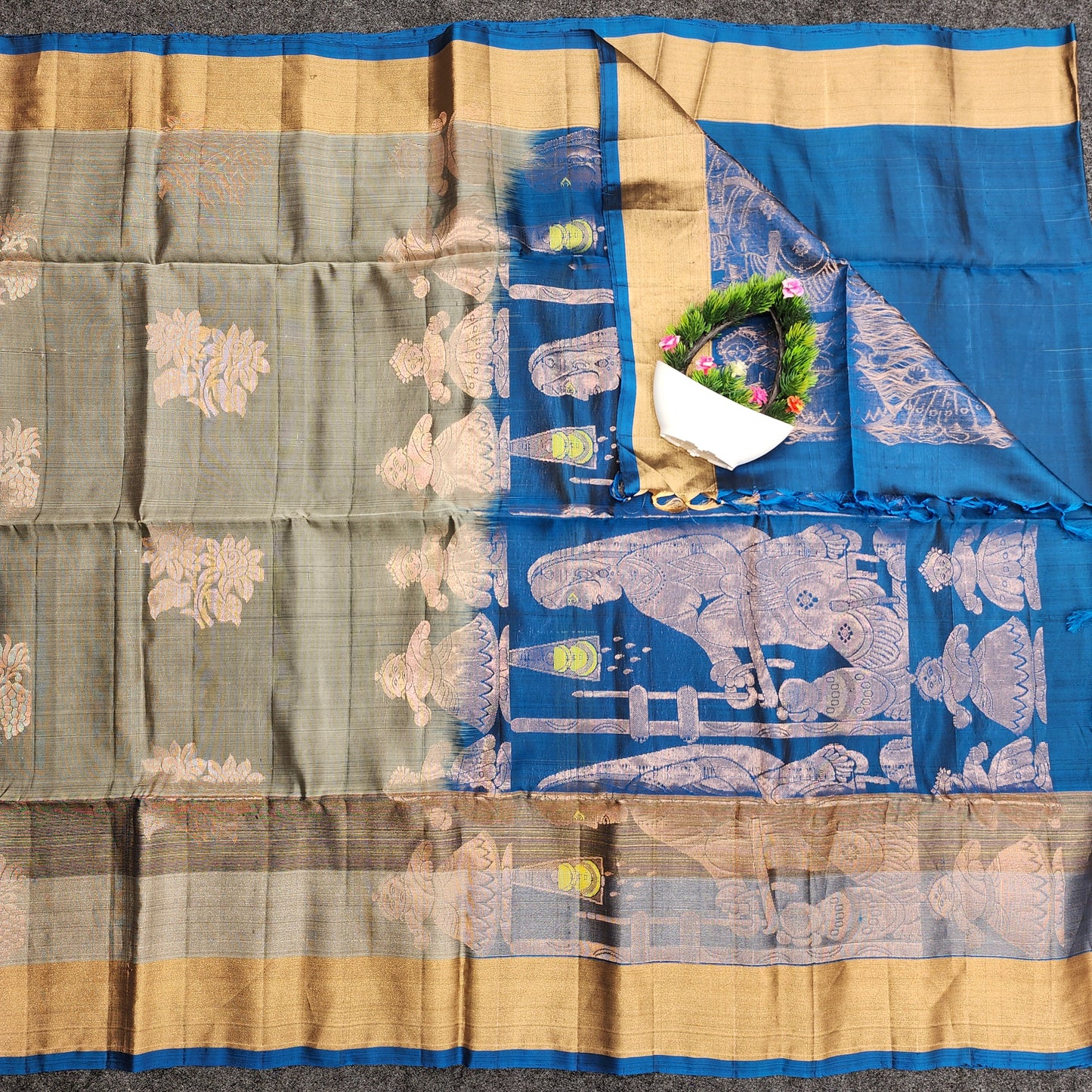 Kanchi Pattu Handloom Butta Saree