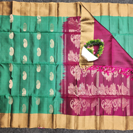 Kanchi Pattu Handloom Butta Saree