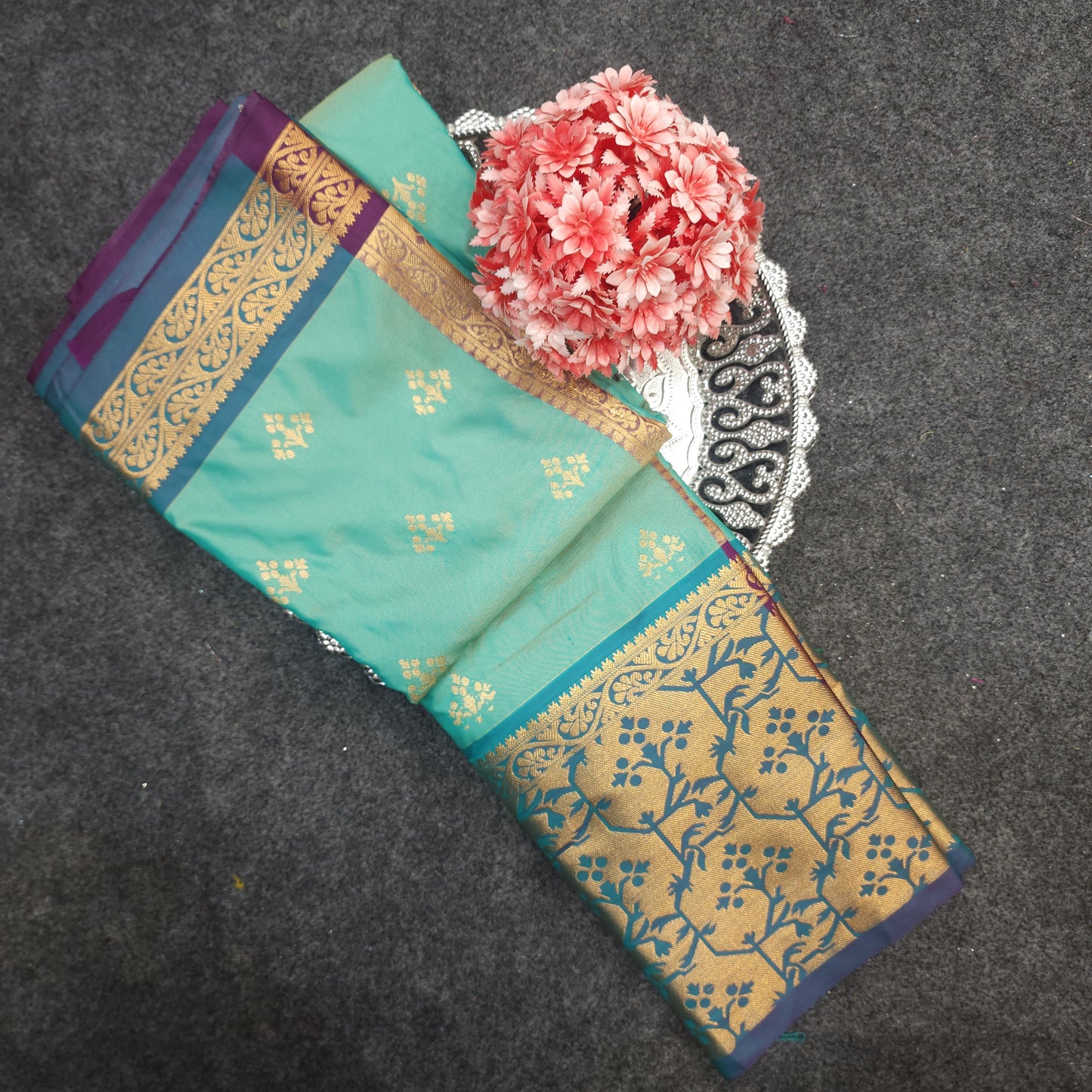 Venkatagiri Pattu mix Butta saree