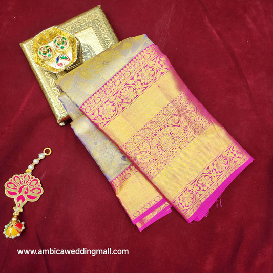 Pure Resham Bridal Kanchi Pattu Handloom Saree